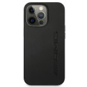 AMG Leather Hot Stamped Mercedes-AMG kryt iPhone 13 Pro černý