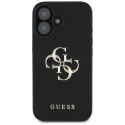 Kryt Guess Grained Big 4G Logo pro iPhone 16 - black