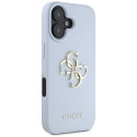 Kryt Guess Grained Big 4G Logo iPhone 16 modrý