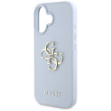 Kryt Guess Grained Big 4G Logo iPhone 16 modrý