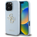 Kryt Guess Grained Big 4G Logo iPhone 16 Pro – modrá