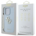Kryt Guess Grained Big 4G Logo iPhone 16 Pro – modrá