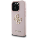 Kryt Guess GRainED Big 4G Logo pro iPhone 16 Pro - růžová