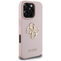 Kryt Guess GRainED Big 4G Logo pro iPhone 16 Pro - růžová