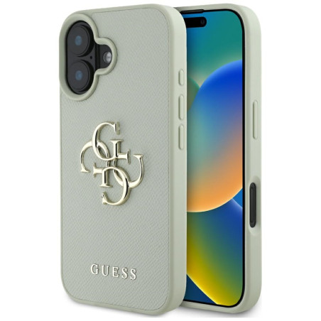 Kryt Guess BIG 4G LOGO SMALL CLASSIC pro iPhone 16 - zelený