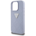 Kryt Guess 4G Pattern Triangle iPhone 16 Pro - fialová
