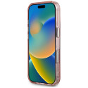 Kryt Guess IML METAL MOUNTAIN pro iPhone 16 Pro Max - růžový