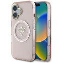 Kryt Guess IML METAL MOUNTAIN iPhone 16 - růžový