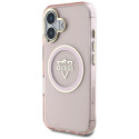 Kryt Guess IML METAL MOUNTAIN iPhone 16 - růžový