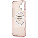 Kryt Guess IML METAL MOUNTAIN iPhone 16 - růžový