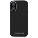 Kryt Karl Lagerfeld Saffiano pro iPhone 16 - černý