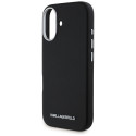 Kryt Karl Lagerfeld Saffiano pro iPhone 16 - černý