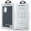 Kryt Karl Lagerfeld Saffiano pro iPhone 16 - černý