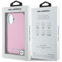 Kryt Karl Lagerfeld Saffiano MagSafe iPhone 16 - růžový