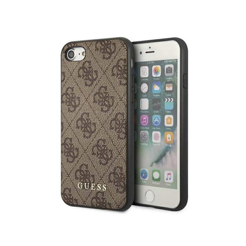 Kryt Guess 4G pro iPhone SE 2022 / 2020 / 7 / 8 - hnědý