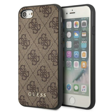 Kryt Guess 4G pro iPhone SE 2022/2020/7/8 - hnědý