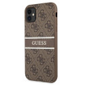 Kryt Guess 4G STRIPE pro iPhone 11 / XR - hnědý