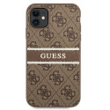 Kryt Guess 4G STRIPE pro iPhone 11 / XR - hnědý