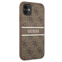 Kryt Guess 4G STRIPE pro iPhone 11 / XR - hnědý