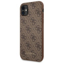 Kryt Guess 4G Metal Gold Logo pro iPhone 11 / XR - hnědý
