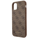Kryt Guess 4G Metal Gold Logo pro iPhone 11 / XR - hnědý
