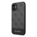Kryt Guess 4G STRIPE pro iPhone 11 / XR - šedý