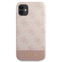 Kryt Guess 4G Stripe pro iPhone 11 / XR - růžová