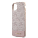 Kryt Guess 4G Stripe pro iPhone 11 / XR - růžová