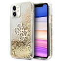 Kryt Guess 4G Big Liquid Glitter iPhone 11 / XR - zlatý