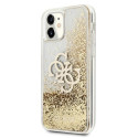 Kryt Guess 4G Big Liquid Glitter iPhone 11 / XR - zlatý