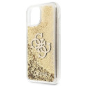 Kryt Guess 4G Big Liquid Glitter iPhone 11 / XR - zlatý