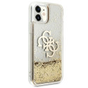 Kryt Guess 4G Big Liquid Glitter iPhone 11 / XR - zlatý