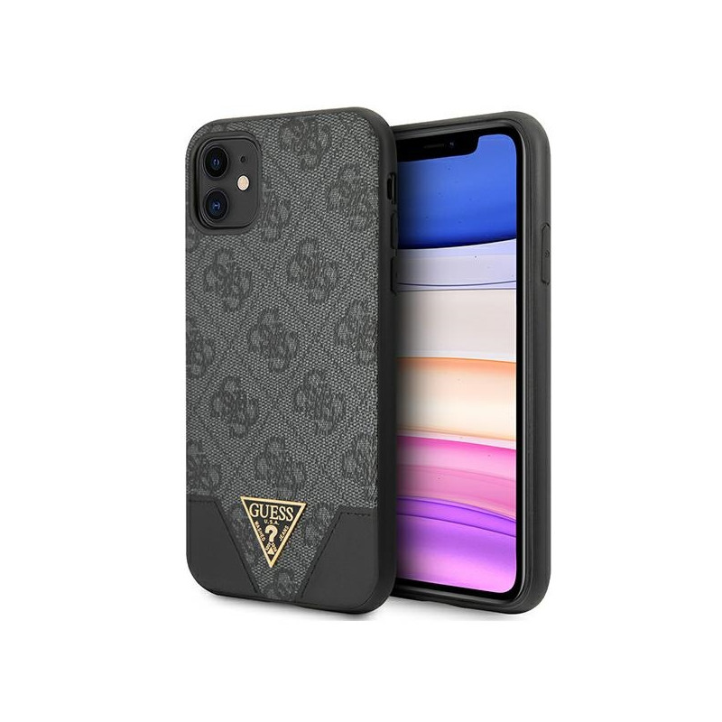 Kryt Guess 4G TRIANGLE pro iPhone 11 / XR - šedý