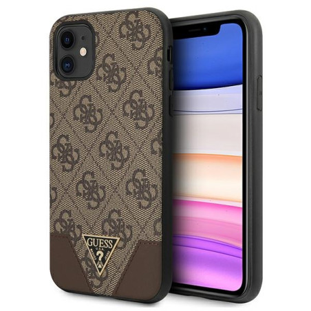 Kryt Guess 4G TRIANGLE pro iPhone 11 / XR - hnědý