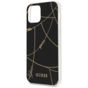Kryt Guess GOLD CHAIN pro iPhone 12 Pro Max černý