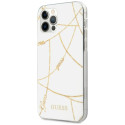 Kryt Guess Gold Chain iPhone 12 Pro Max - bílá