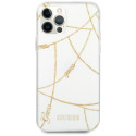 Kryt Guess Gold Chain iPhone 12 Pro Max - bílá