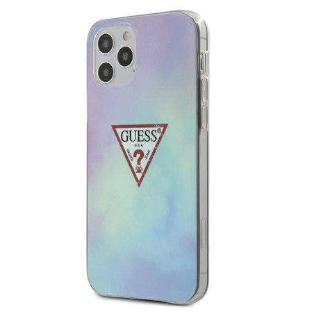 Kryt Guess TIE & DYE pro iPhone 12/12 Pro modrý