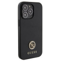 Kryt Guess Strass Metal Logo pro iPhone 13 Pro - černý