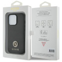 Kryt Guess Strass Metal Logo pro iPhone 13 Pro - černý