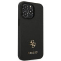 Kryt Guess SAFFIANO 4G SMALL METAL LOGO iPhone 13 Pro/13 - black