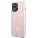 Kryt Guess Silicone Triangle iPhone 13/13 Pro fialová