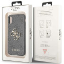 Kryt Guess 4G BIG METAL LOGO iPhone X/XS - šedý