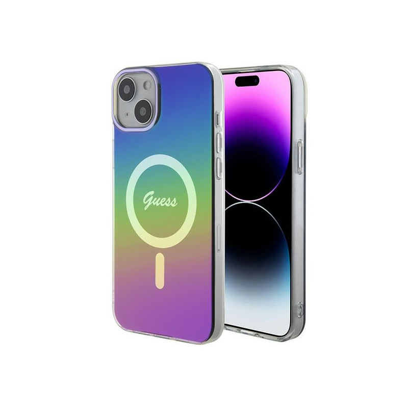Kryt GUESS IML Iridescent MagSafe pro iPhone 15 Plus / 14 Plus - multicolor