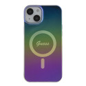 GUESS IML Iridescent MagSafe kryt iPhone 15 Plus/14 Plus