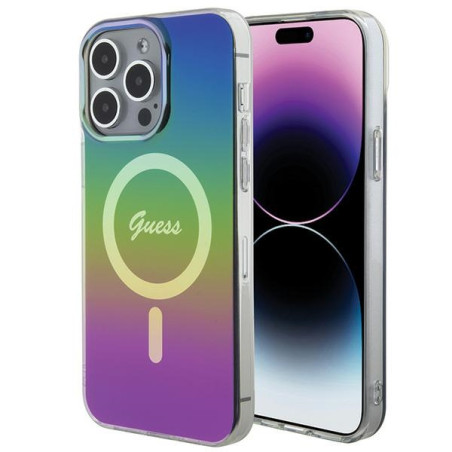 Kryt Guess IML Iridescent MagSafe pro iPhone 15 Pro Max (multicolor)