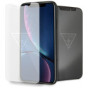 Ochranné sklo Guess Invisible Logo pro iPhone XR transparentní