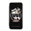 Kryt Karl Lagerfeld SIGNATURE GLITTER iPhone X/XS černý