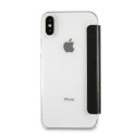 Kryt Karl Lagerfeld SIGNATURE GLITTER iPhone X/XS černý