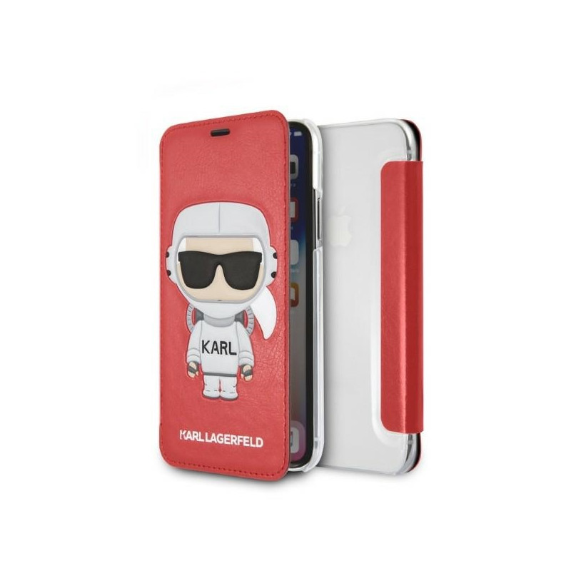 Kryt Karl Lagerfeld KARL SPACE COSMONAUT pro iPhone X / iPhone XS - červený